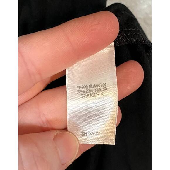 J Jill Small Wearever Collection Black Dress Long Sleeve Lace Midi Business - Picture 5 of 8